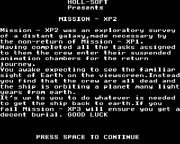 Mission XP-2 (198x)(Holl-Soft)